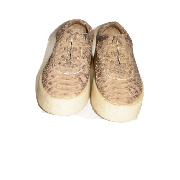 YEEZY Season 6 Crepe Sneaker Surfaces in Python Skin Size 35 EU 5.5 US - Picture 5 of 8